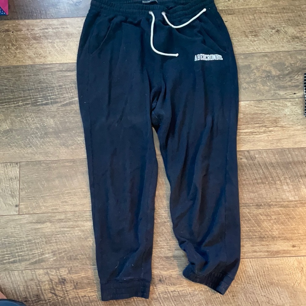 abercrombie & fitch navy sweats